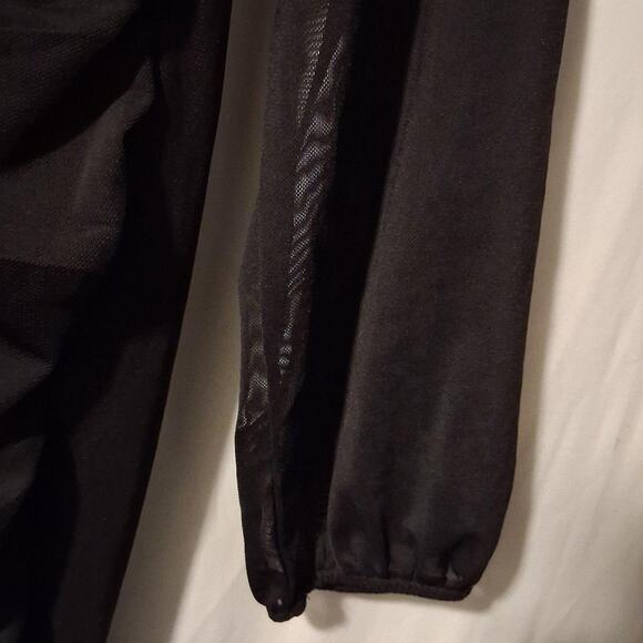 Stella Luce Black Ruched Mesh Sleeve Dress – Size S MEGA-CLOSET CLEAROUT SALE! - Picture 6 of 6